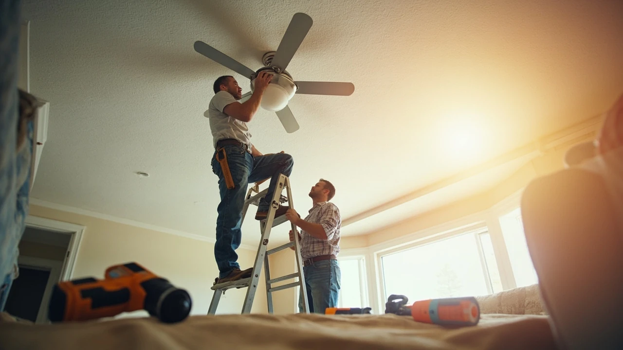 Ceiling fan installation service: what to expect and how to choose